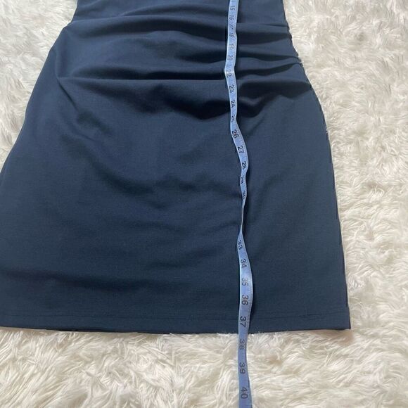 KAFFE Dress Sheath Navy Blue Size L Vneck Sleeveless Stretchy - Picture 6 of 11